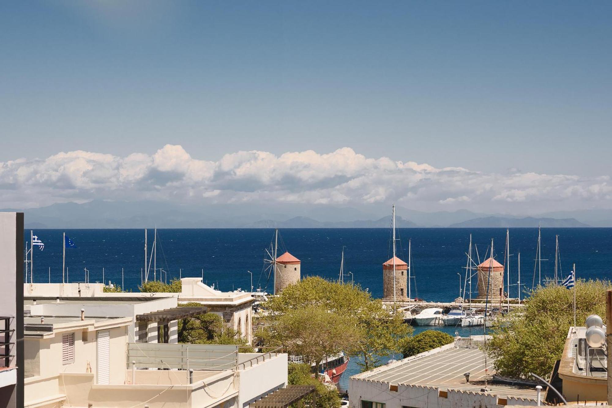 Rhodes City Mandraki City Center Apartments מראה חיצוני תמונה